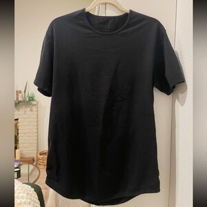 BYLT Basics Drop Cut Lux Tee Shirt Black Size Medium
